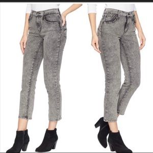 Levi’s 724 high rise straight grey cropped size 26